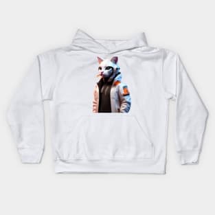 Cyberpunk Cat Kids Hoodie